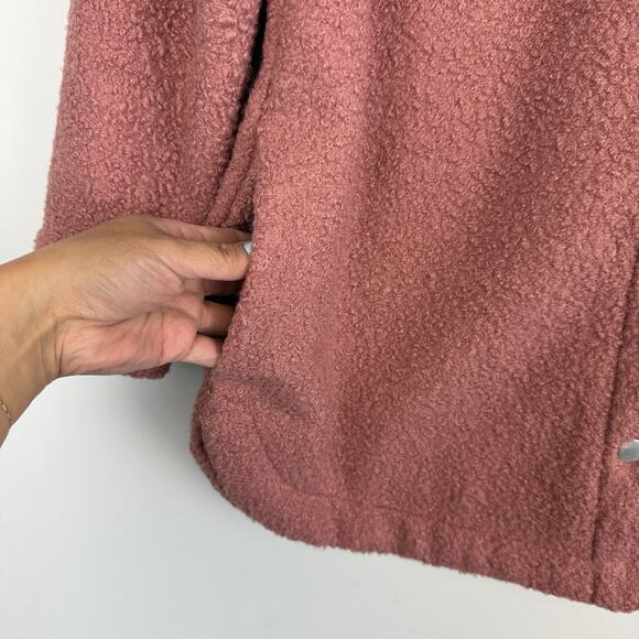 Soft Surroundings Womens Teddy Pocket Front Shacket Jacket Pink - Size PXS - Picture 3 of 10